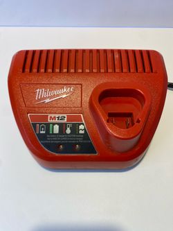Milwaukee M12 12V Lithium-Ion Battery Charger 48-59-2401 - Red, Single-Port OEM