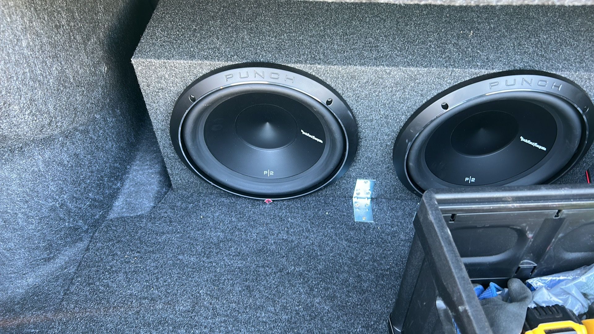Dual 12” Rockford Fosgate Sub Box. 