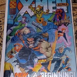 Marvel X Men Aplha Chrome Cover Number 1 1995 Apocalypse 