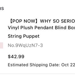 Why So Serious Popmart String puppet 