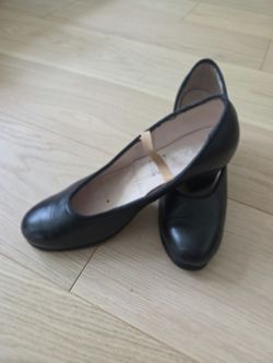 Josefina Black Leather Flamenco Dance Shoes – Size 7