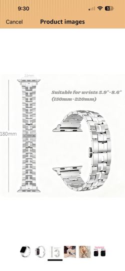 Band Compatible with Apple Watch Band 38mm 40mm 41mm 42mm 44mm 45mm 46mm 49mm Stainless Steel Metal Replacement Strap for Apple Watch Series Ultra 11 
