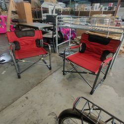 New Folding Chairs With Tray And Drink Holder 