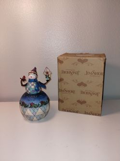 Jim Shore There’s No Place Like Home Snowman Bird Figurine (contact info removed) Box EUC