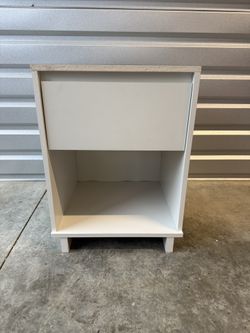 Target White Wood Nightstand. Bedside table