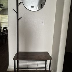 Coat Rack Shoe Bench 