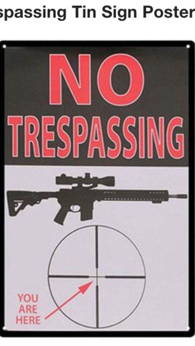No Trespassing Metal Sign