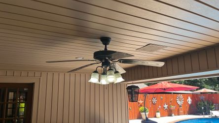 Patio ceiling fan with lights