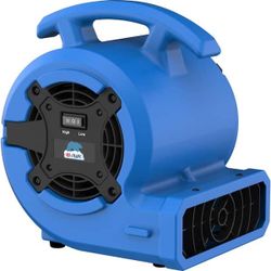 B-Air VP Series 1/8 HP Air Mover Commercial Floor Fan, 2 Speeds, 3 Drying Angles, 1.3 Amp Draw, for Water Damage Restoration, Carpet Drying, Air Circu