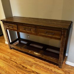 3-Drawer Console Table