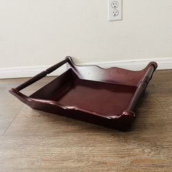 Vintage Mahogany Butler Tray 16/20 Inches 