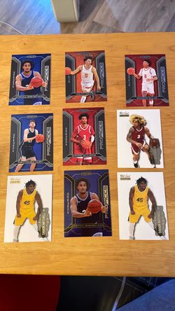 Lot of 9 Basketball Prospect Trading Cards