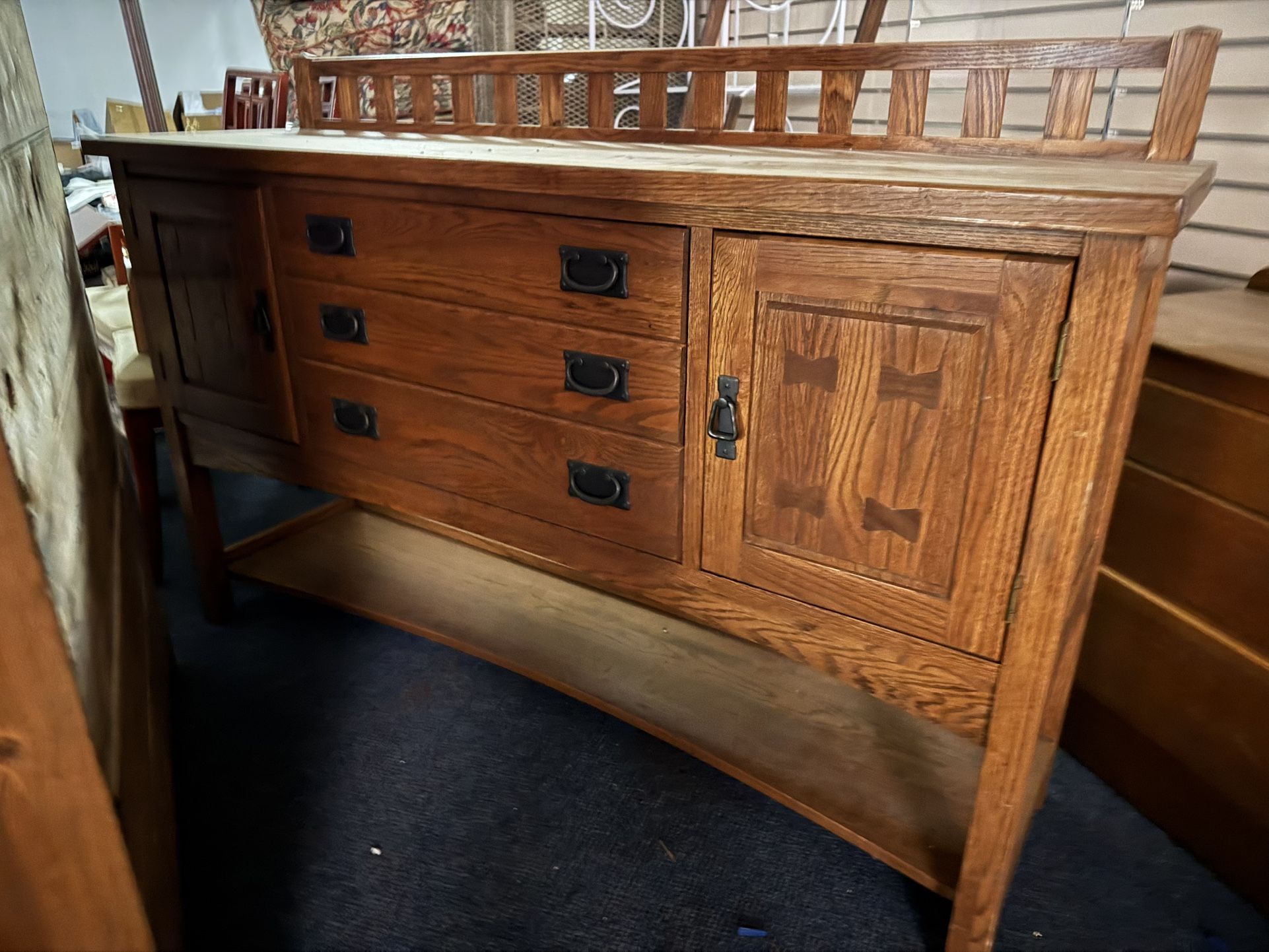  Buffet Table Solid Wood