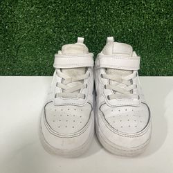 Nike Force 1 White Lace Up Sneakers Size 10C