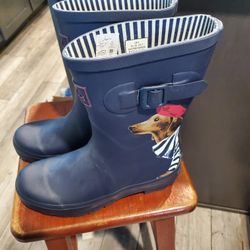Joules Women's Molly Welly Rain Boot size 7 
