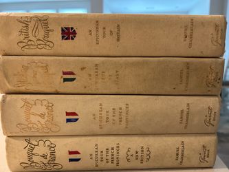 Vintage Samuel Chamberlain Gourmet Cookbook Set 4 Vols Bouquet de France Italy UK