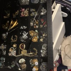 Earnings 100 Silver Earrings Collected With Box 