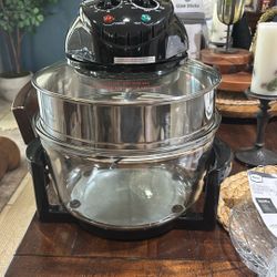 Parini 12 Liter Halogen Adjustable Oven Glass Tiktok Meals Cooking Safe Non Toxic