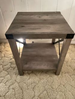 Gray Rustic Endtable