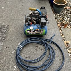 Emglo Compressor 1 1/2 Horse ,hitachi Finish Nailer,porter Cable Pin Nailer