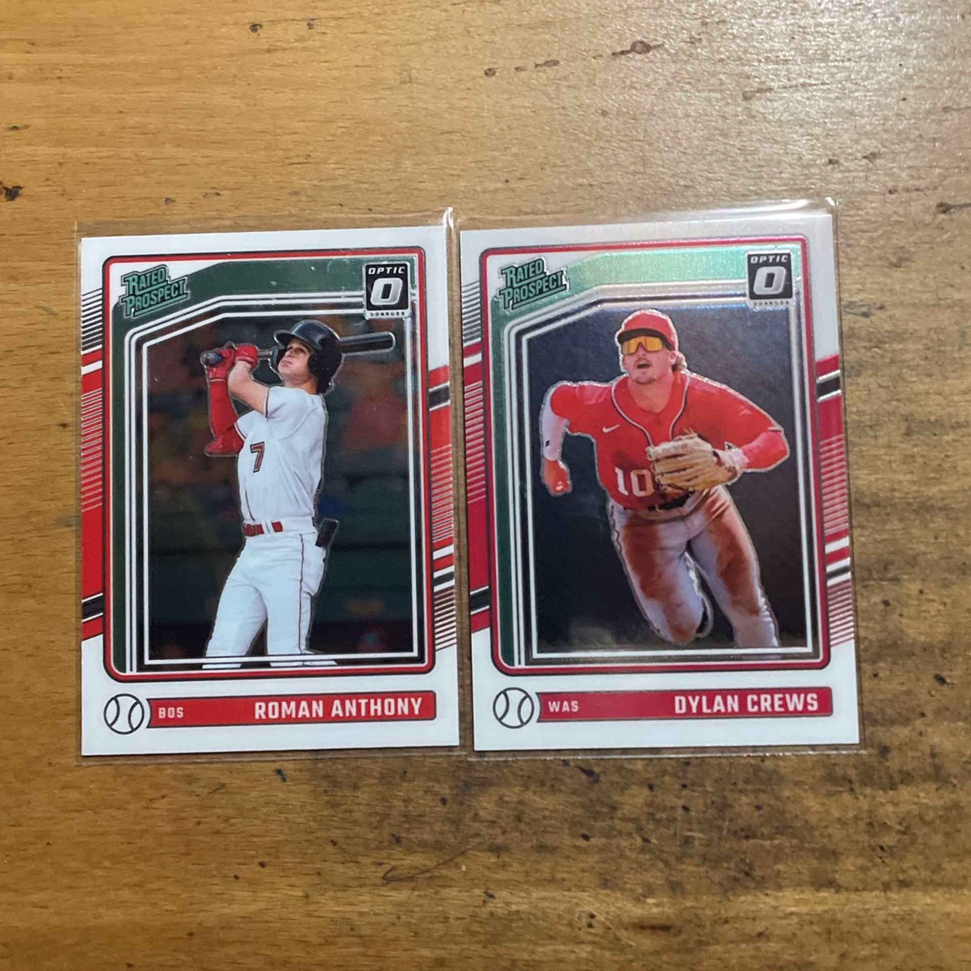 2024 DONRUSS OPTIC RATED PROSPECT 2 CARD LOT 