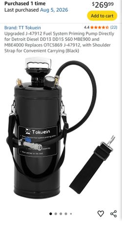 Upgraded J-47912 Fuel System Priming Pump
