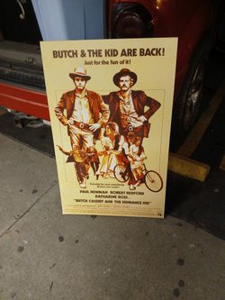 Movie poster on Woodburn frame.