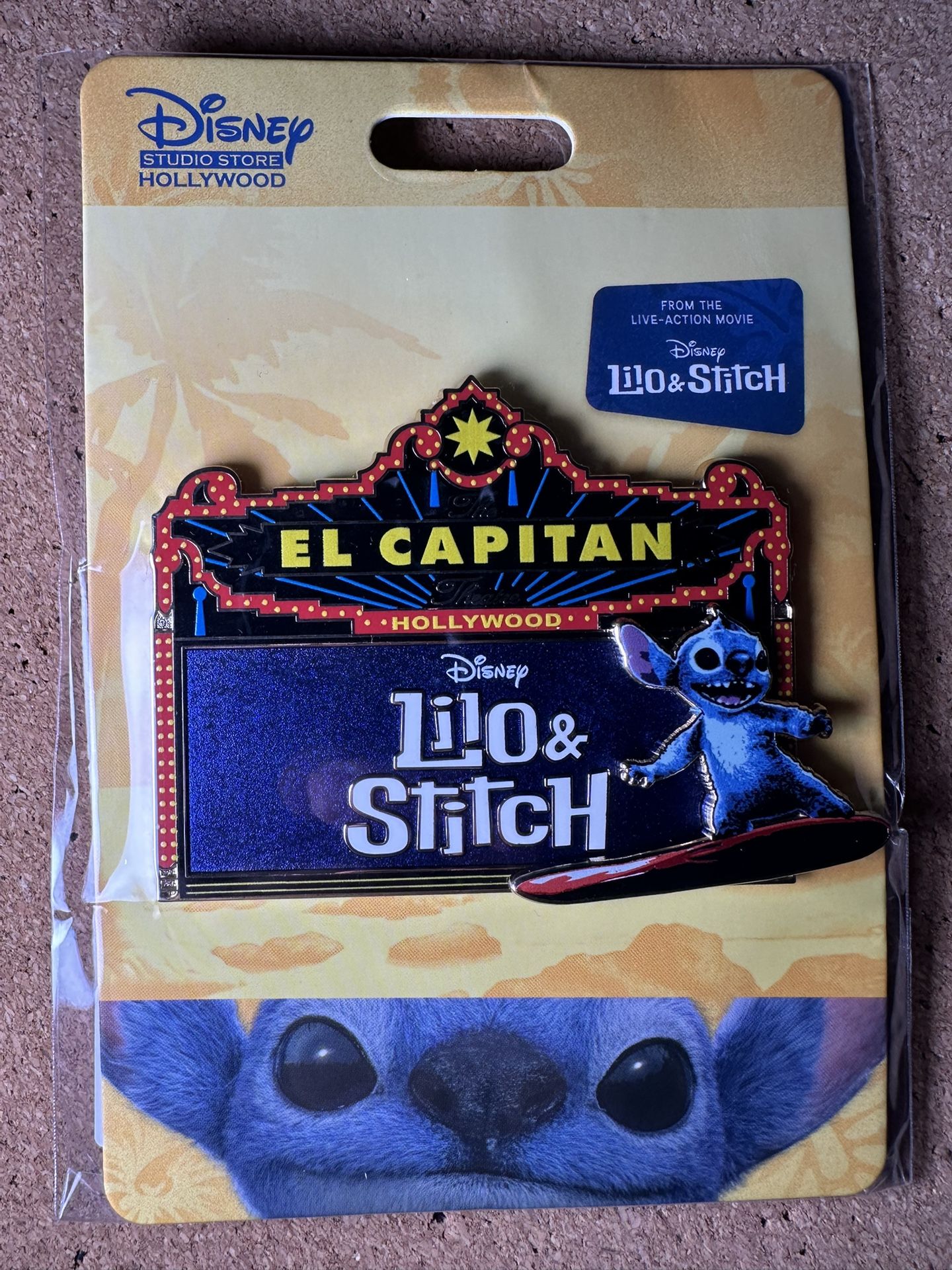DSSH Disney El Capitan Live Action Lilo and Stitch Marquee Pin LE 400