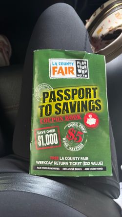 LA County Fair coupon book $5