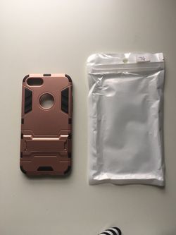 NWT IPhone 7 case with kickstand rose gold
