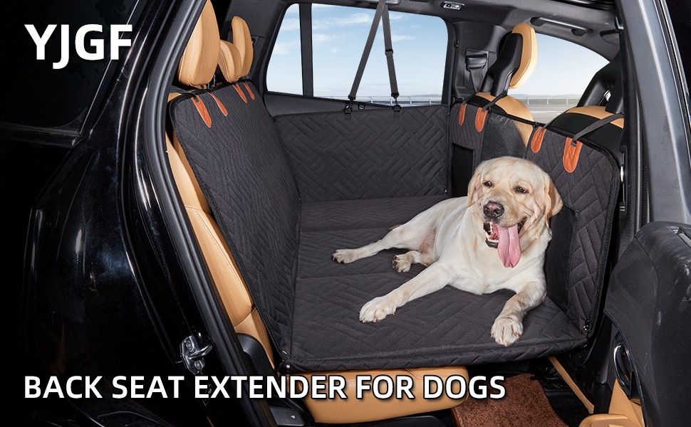 Brand new YJGF Back Seat Extender ,Dog Car Seat Cover, Camping Air Mattress, Hammock Travel Bed,Non Inflatable Car Bed Mattress for Car SUV Truck (Bla
