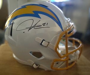 LaDainian Tomlinson Signed Chargers Full Size Replica Helmet JSA Witness COA