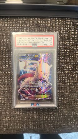 Pop 49! Mewtwo EX Full Art PSA 10 XY125 Promo