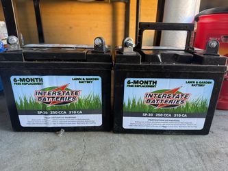  Lawn and Garden Battery Interstate   SP-30 250 CCA 310  both for $100