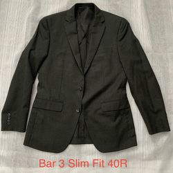 Bar 3 Slim Fit Men’s Size 40R 2-Buttons Suit Jacket