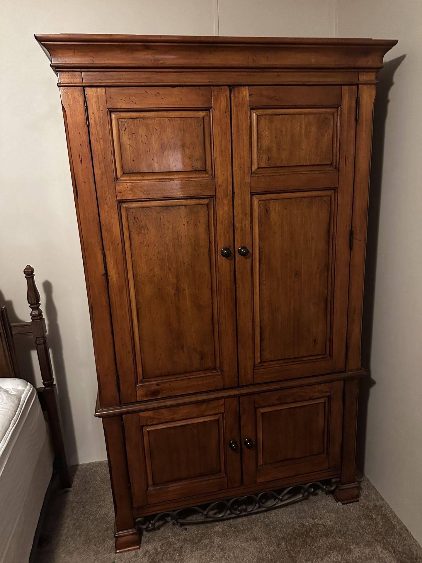 Solid Wood Armoire / Wardrobe Cabinet