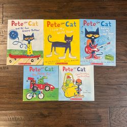 5 Pete The Cat Books