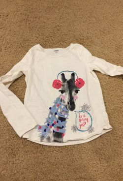 Gymboree girls size l long sleeve horse shirt