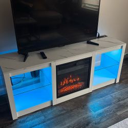 Fireplace TV Stand And Tv