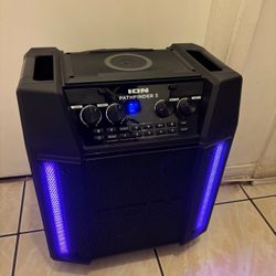 ION Pathfinder 3 Bluetooth Portable Speaker w Wireless Qi Charging Watts