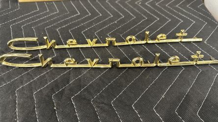 Chevrolet Gold Script Emblem