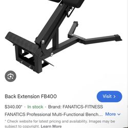 FANATICS FITNESS Back Extension FB400a