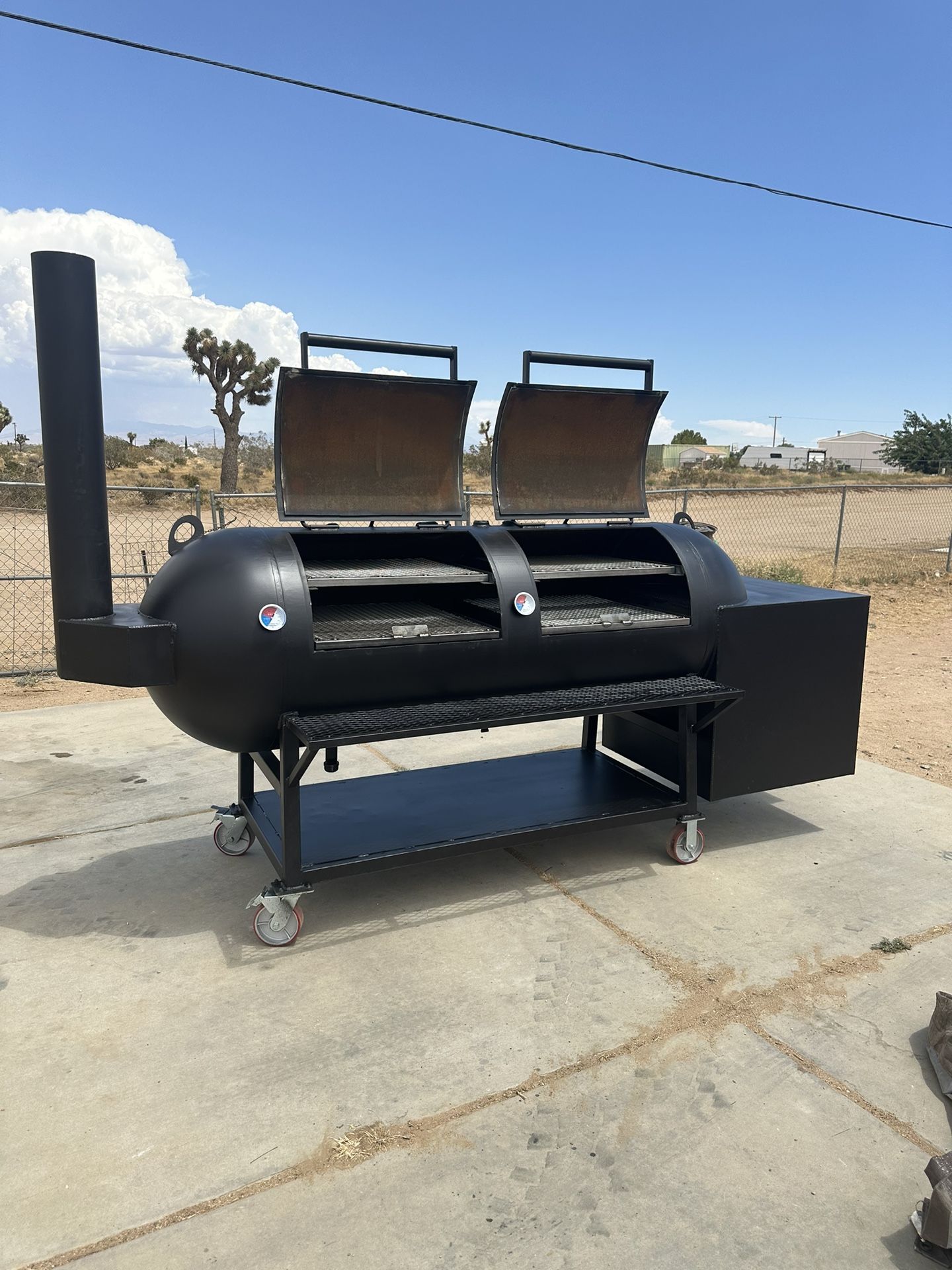 250 Gallon Offset smoker