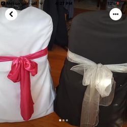 Folding Chair Cover 20 White and 50Black $2 Each