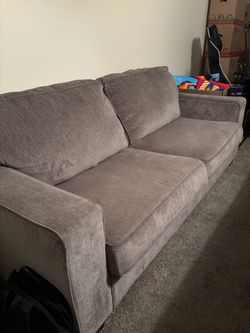 Grey love seat