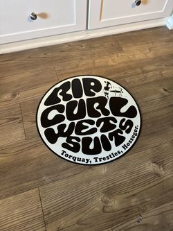 Vintage Rip Curl Wetsuit Sign