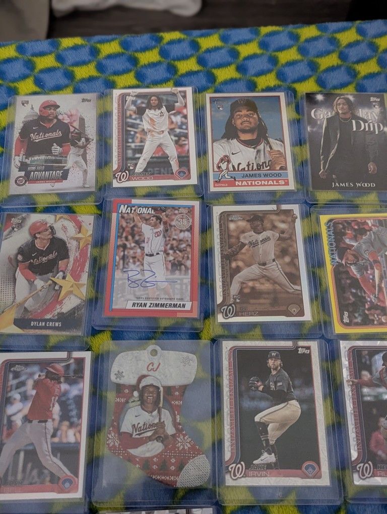 Washington Nationals Top loaders Baseball Cards