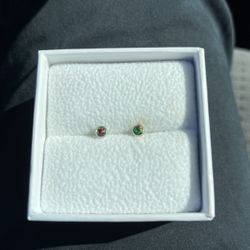 Black Opals - Stud Earrings 