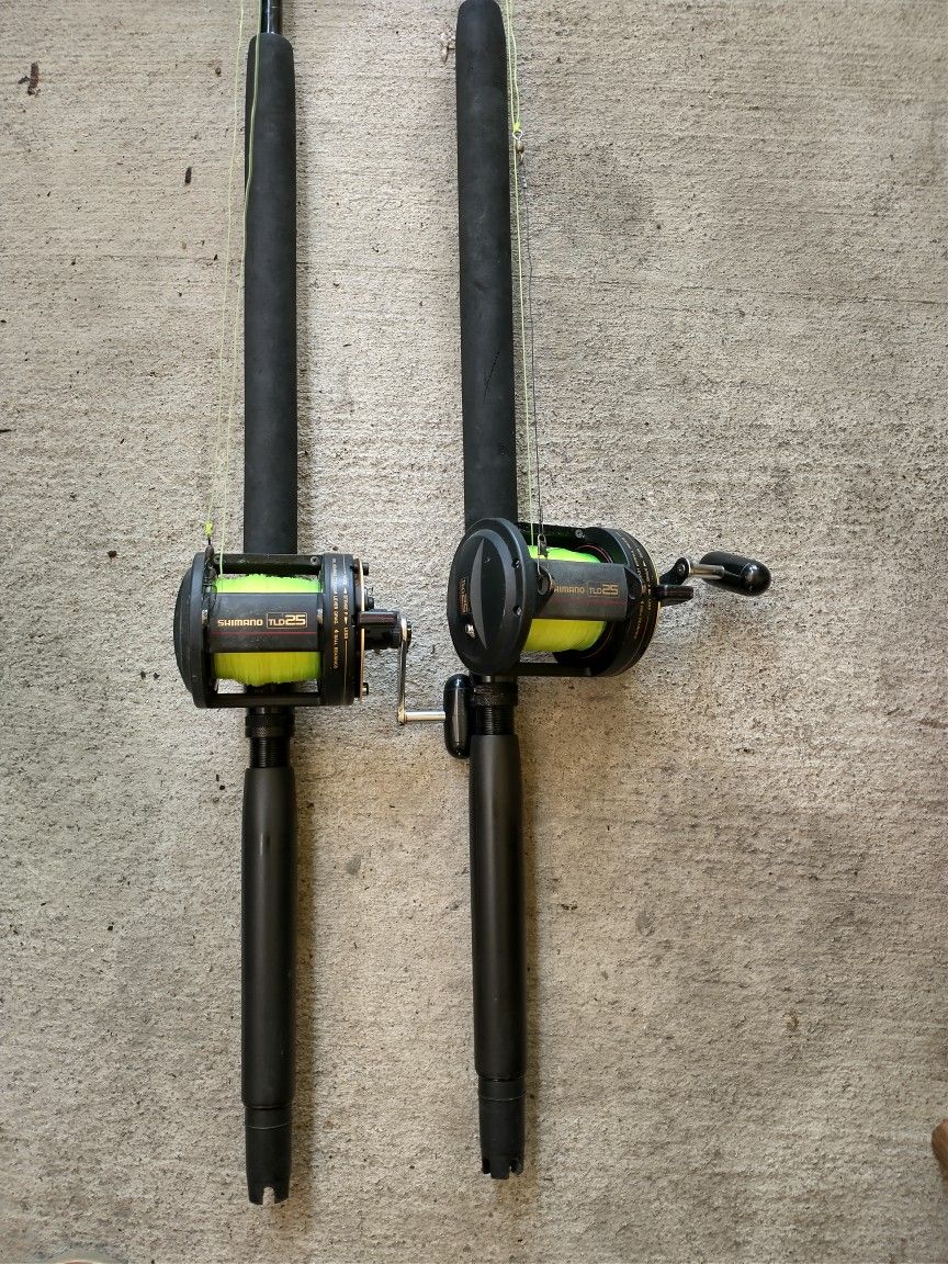 Combo Two Shimano TLD 25 Reels & Star Rods 30-80lbs Line
