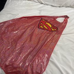 Girls Superhero Glitter Cape 